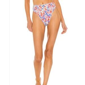 L*Space Barlette Bikini Bitsy Bottom in Flowers Forever Size XS